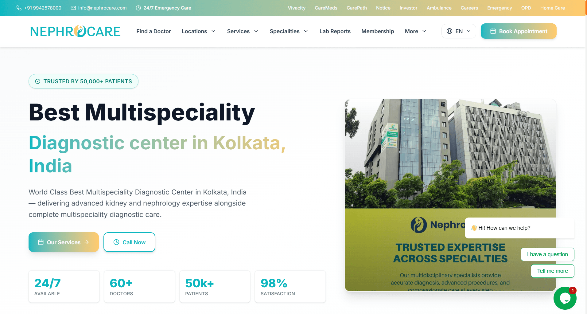 Nephrocare India — Renal Care Service Platform